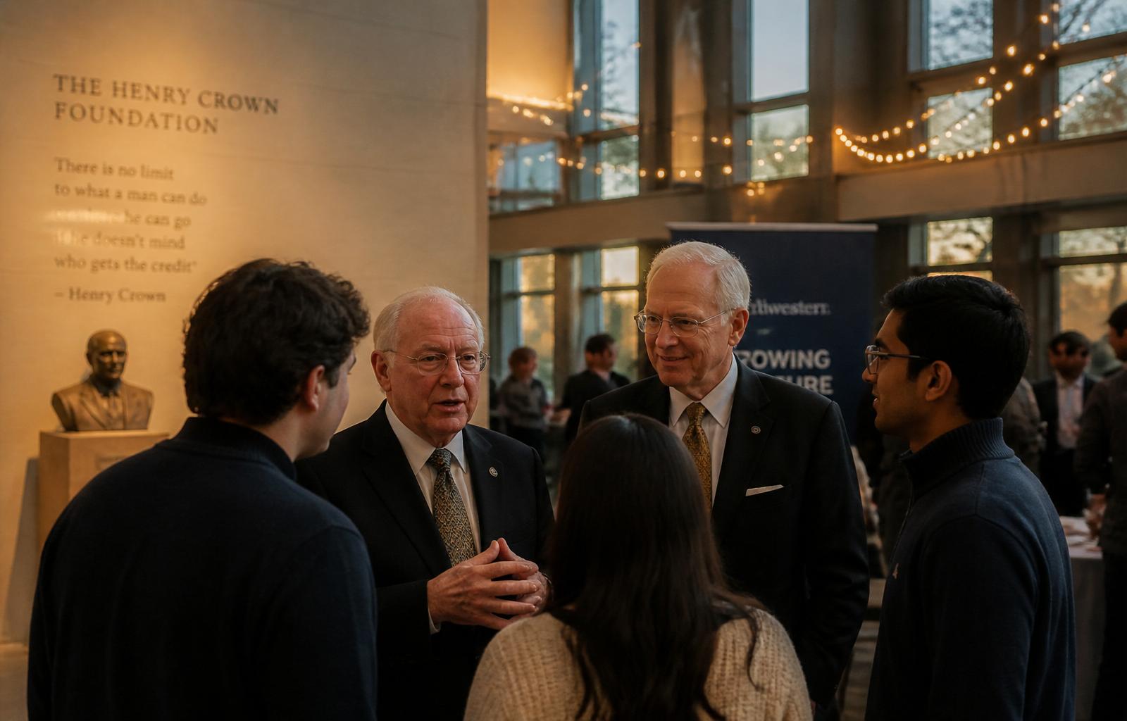 The founding launch reception, on the University of Houston campus.